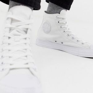 White Monochrome Converses